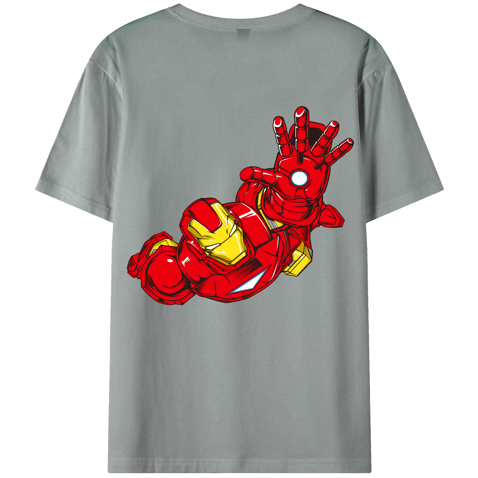 （画像用） アベンジャーズ The Avengers 綿100％ メンズ半袖Tシャツ（バックプリント） 通気性